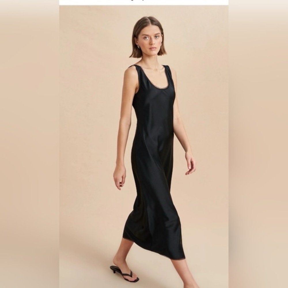 La Ligne Black Bianca Sleeveless Dress